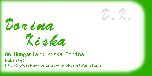 dorina kiska business card